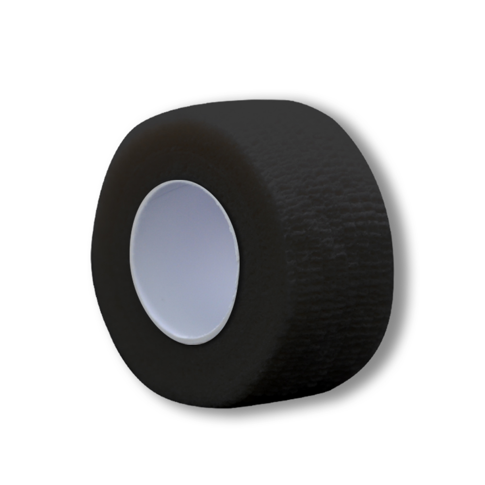 MC24® Fingertape color, kohäsiv, 2,5cmx4,5m, schwarz, 10St
