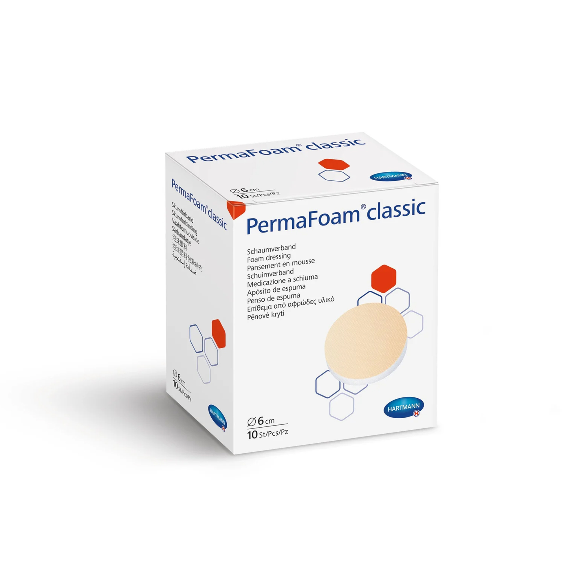 Hartmann PermaFoam® Classic 6 cm rund, 10 Stück