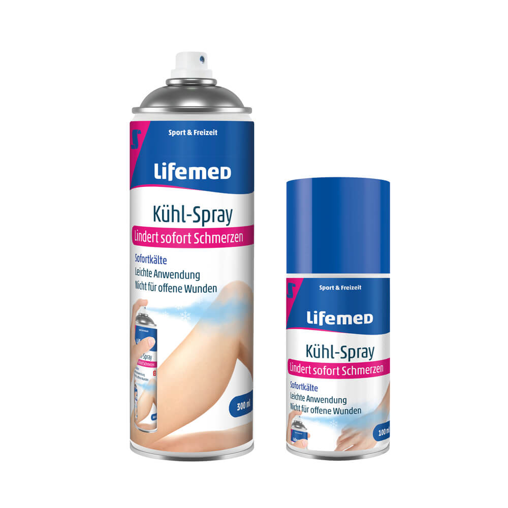 Kühlspray, Kühleffekt, schmerzlindernd, von Lifemed®, 2 Größen