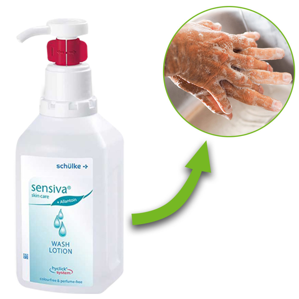 Schülke sensiva® Waschlotion hyclick, seifenfrei, 1L