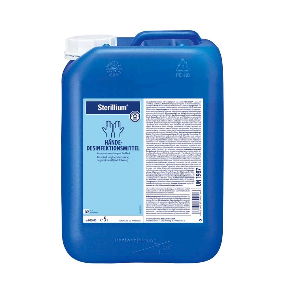 Sterillium Händedesinfektionsmittel von Bode, parfümfrei,  5 Liter