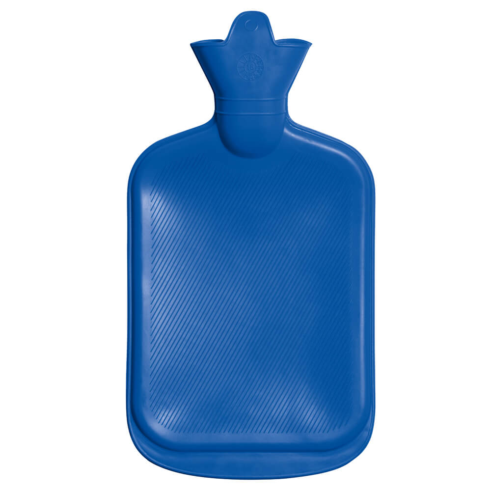 Wärmflasche 2L, Schraubverschluss, 32,5x20,3cm, von Lifemed®, blau