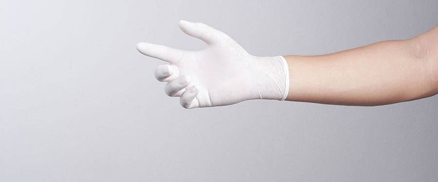 Alternativen zu Latex Einmalhandschuhe Latex Einmalhandschuhe in weiß