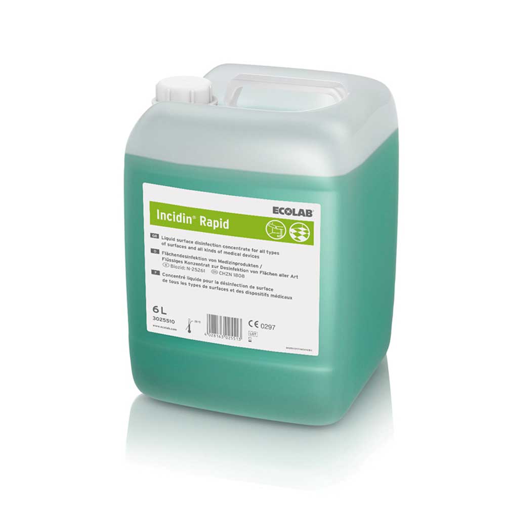 Ecolab Flächendesinfektion Incidin Rapid, 6 Liter