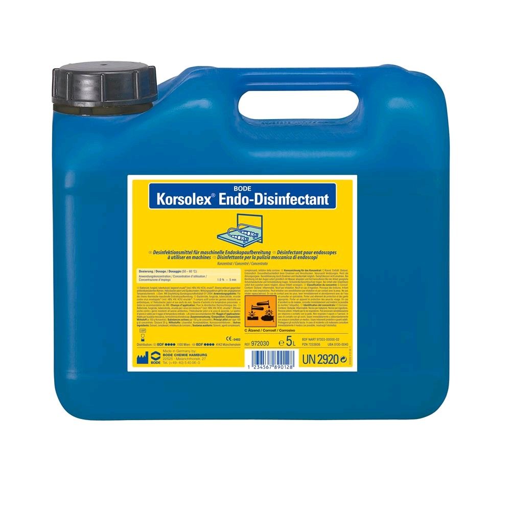 Bode Korsolex Endo-Disinfectant, Desinfektionsmittel, 5 Liter-Kanister