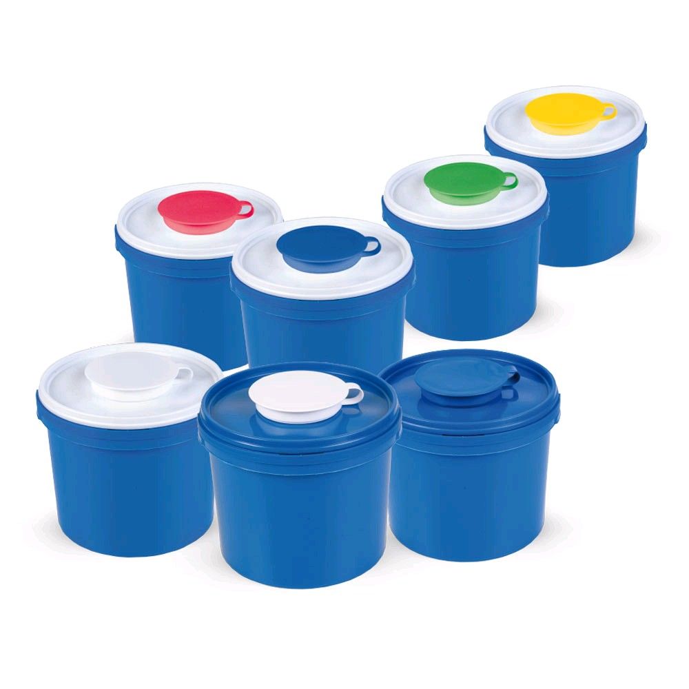 Verschlussdeckel für ECO Wipes Vliestuchspender, eckig 5 L, weiss/grün