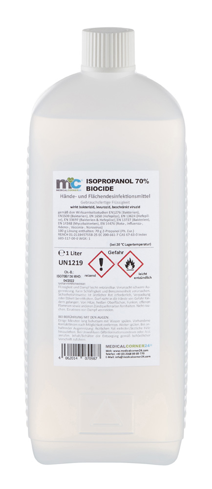 MC24® Hände-/Flächendesinfektion Biocide, Fl. mit Spritzeinsatz, 1 L