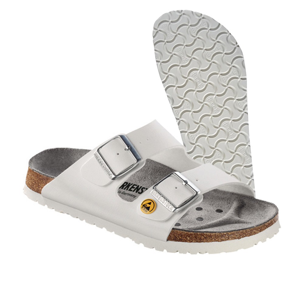 Birkenstock Arizona ESD, TÜV-geprüft, weiß, Gr. 38