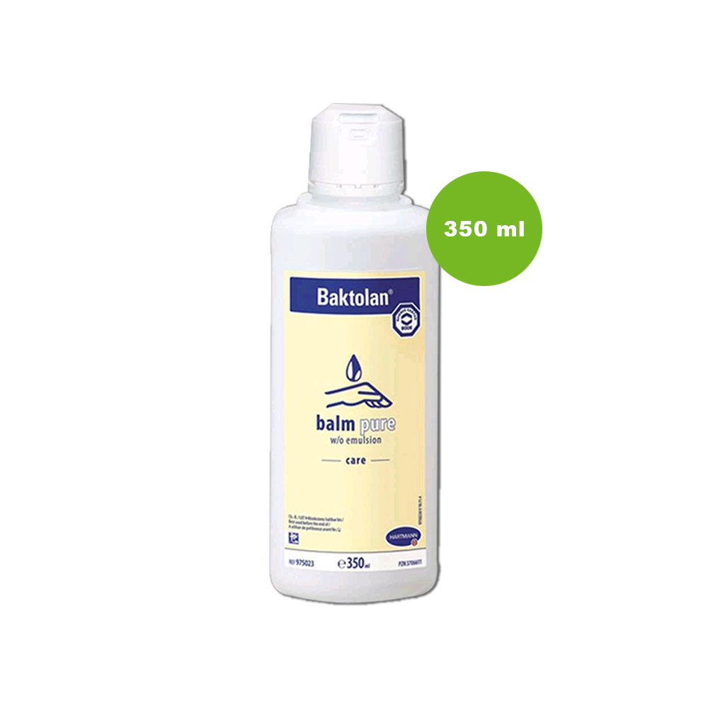 Baktolan balm pure, Hautpflegeemulsion von Bode, 350 ml Flasche