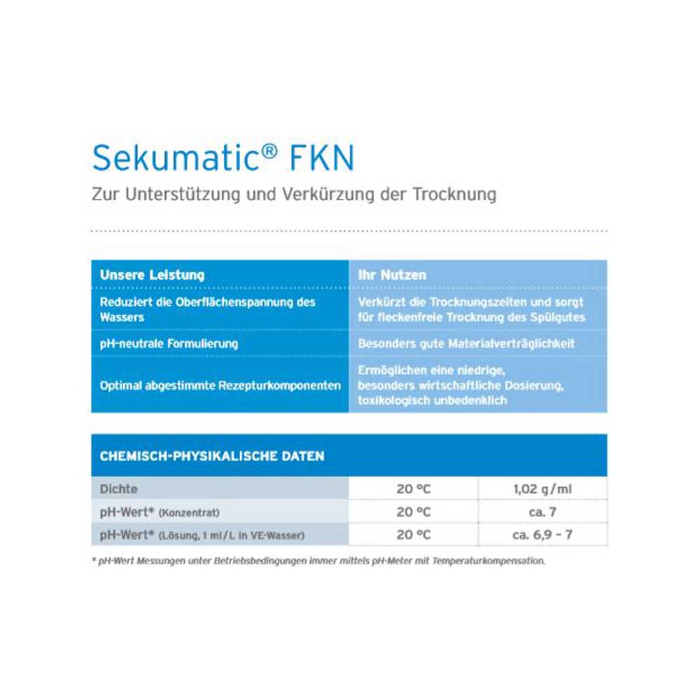 Ecolab Klarspüler Sekumatic FKN, pH-neutral, 5 L