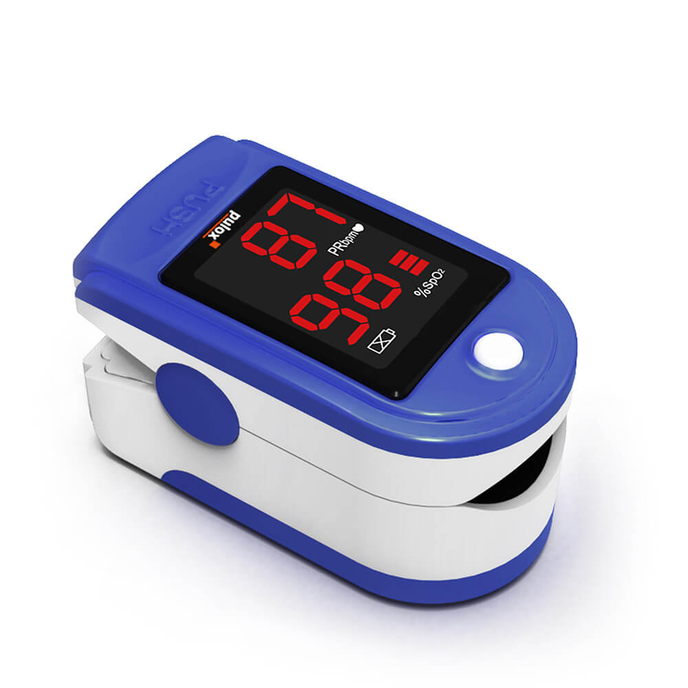 Pulox Finger-Pulsoximeter PO-100, mit LED-Anzeige, Blau
