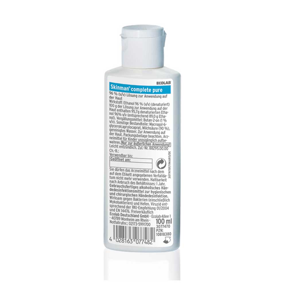 Ecolab Händedesinfektion Skinman Complete pure, versch. Größen