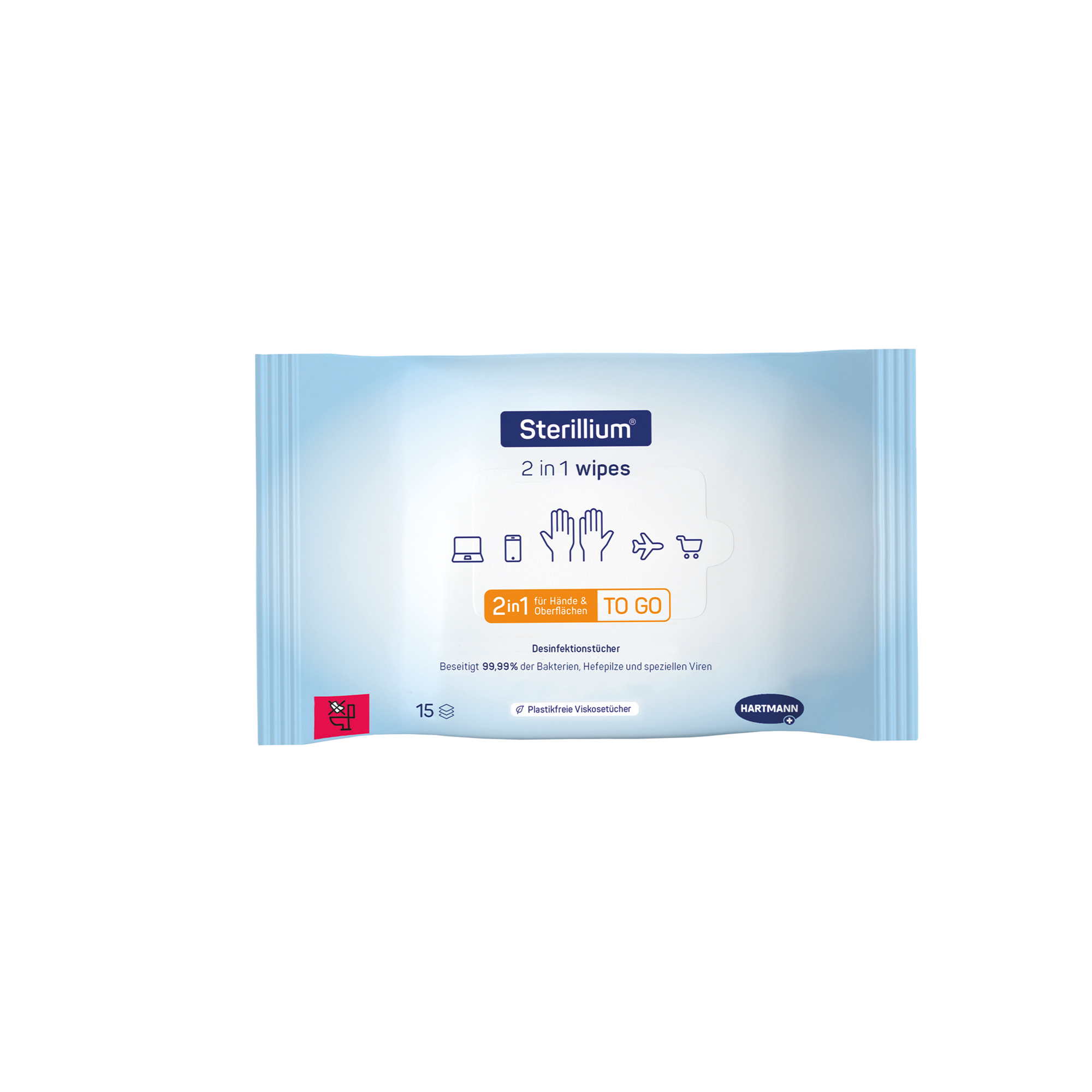 Hartmann Sterillium® 2 in 1 wipes, Hände- und Flächendesinfektionstuch