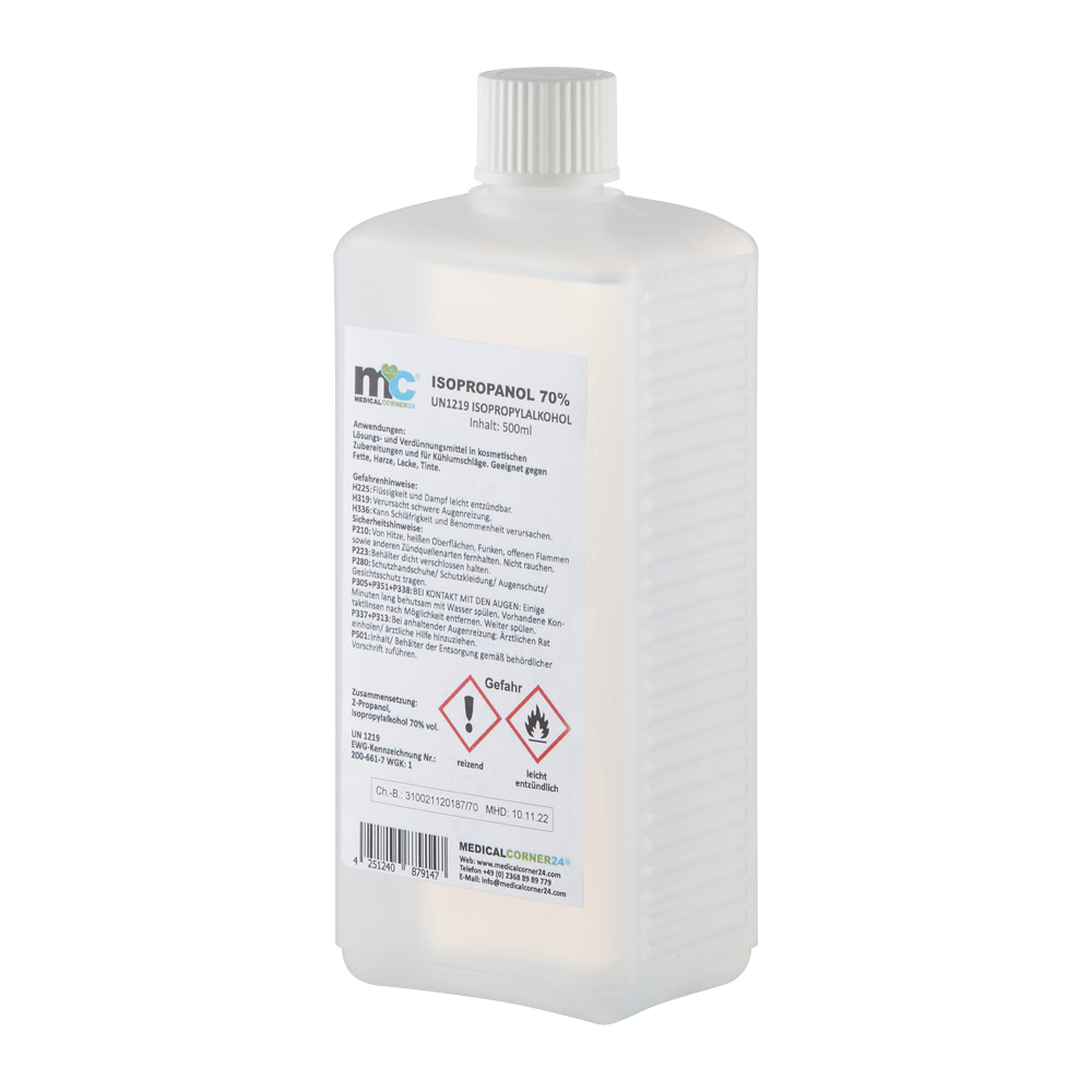 Medicalcorner24 Isopropanol 70 %, Isopropylalkohol, 500 ml