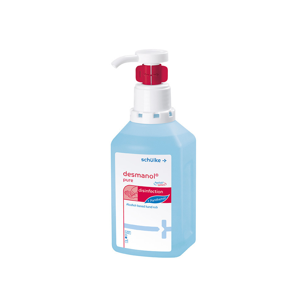 Desmanol® Pure Hyclick Handdesinfektionsmittel, parfümfrei, von Schülke, 500ml