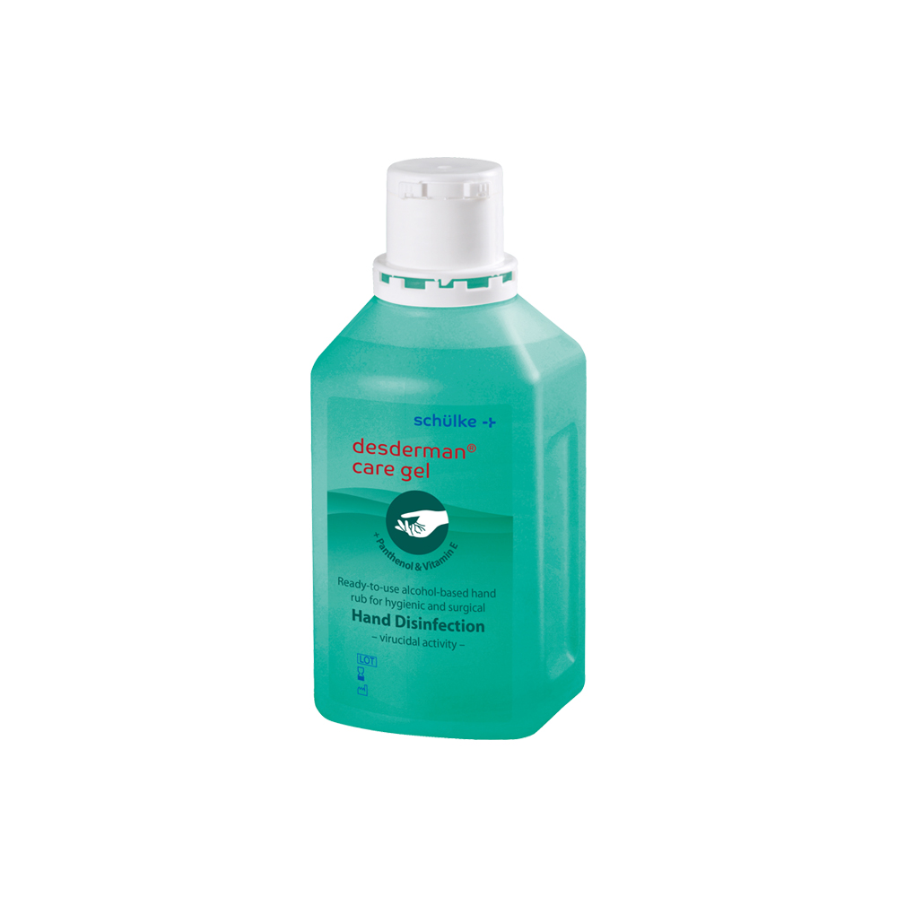 Desderman® Care Gel Handdesinfektionsgel, parfümfrei, von Schülke, 500ml