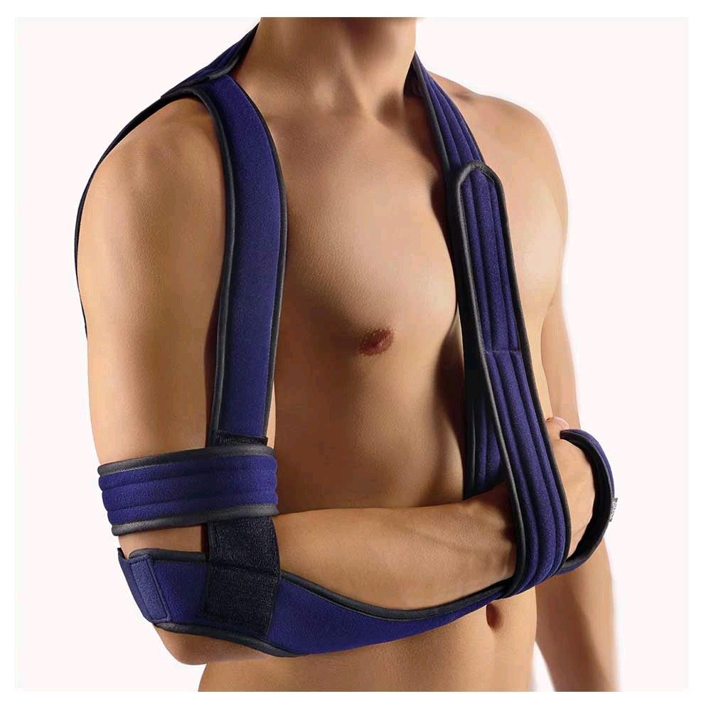 BORT Schulter-Arm-Bandage OmoBasic® nach Gilchrist, Gr. 2-large, blau