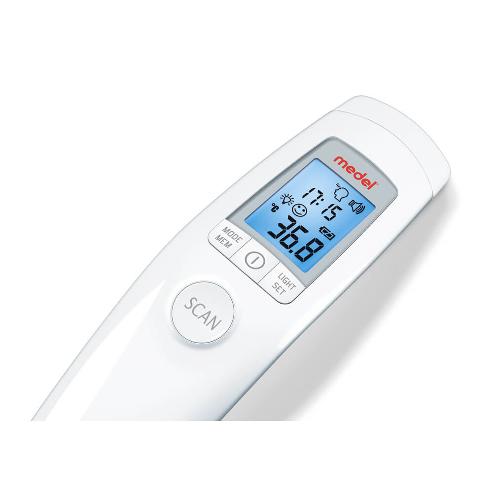 Kontaktloses Fieberthermometer TEMP, Fieberalarm, von Medel