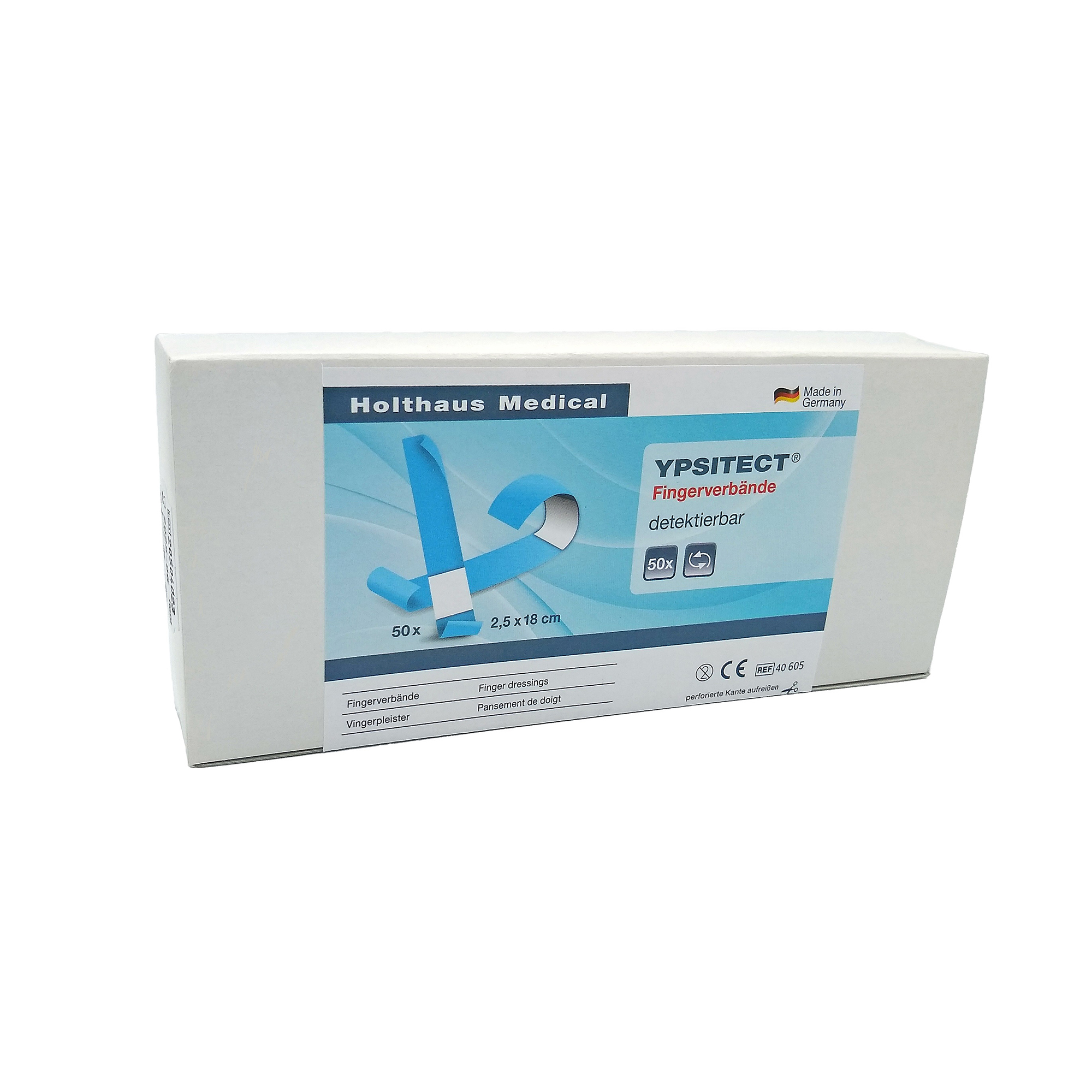 Holthaus Medical YPSITECT® Fingerverband detect. ela. 2,5x18cm 50St