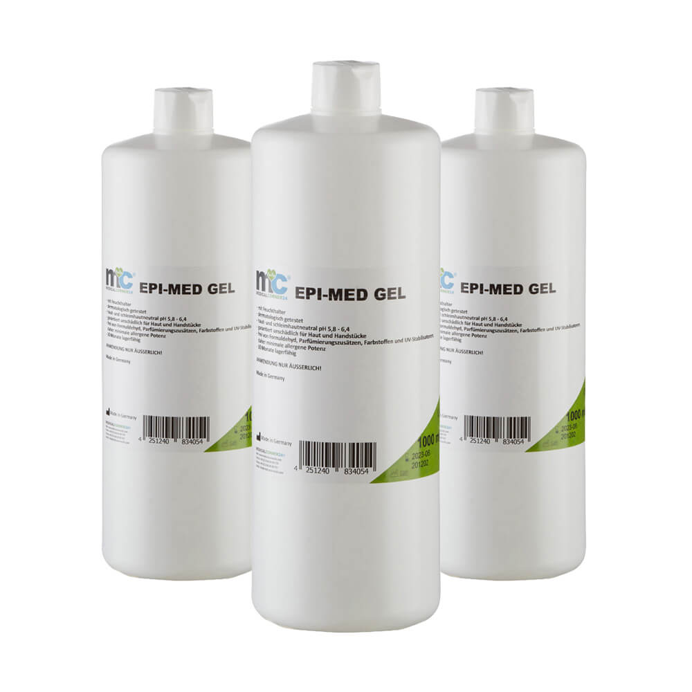 MC24 3 x 1 Liter Epi-Med Kontaktgel für IPL Behandlung, IPL-Gel