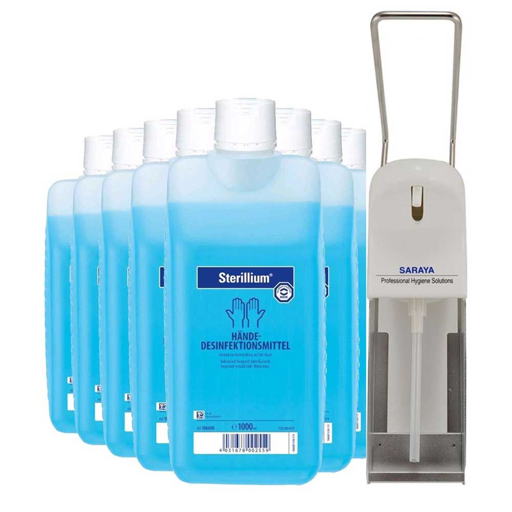 Bode / Saraya SET 10x 1000 ml Sterillium + Eurospender MDS-1000A