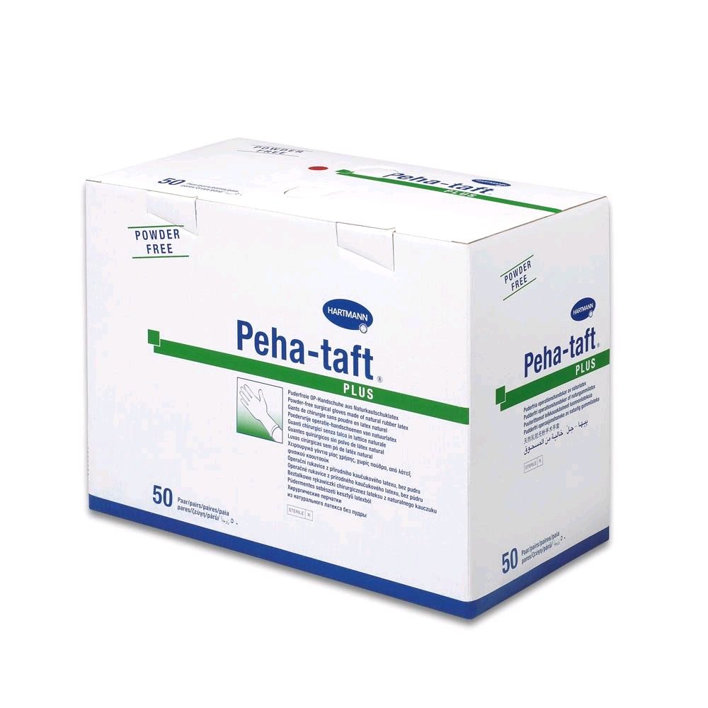 Hartmann Peha-taft plus powderfree, Gr. 7, OP-Handschuh, 50 Paar