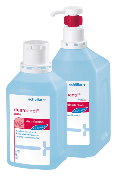 desmanol® pure Ein Produktbild der desmanol® pure Händedesinfektion
