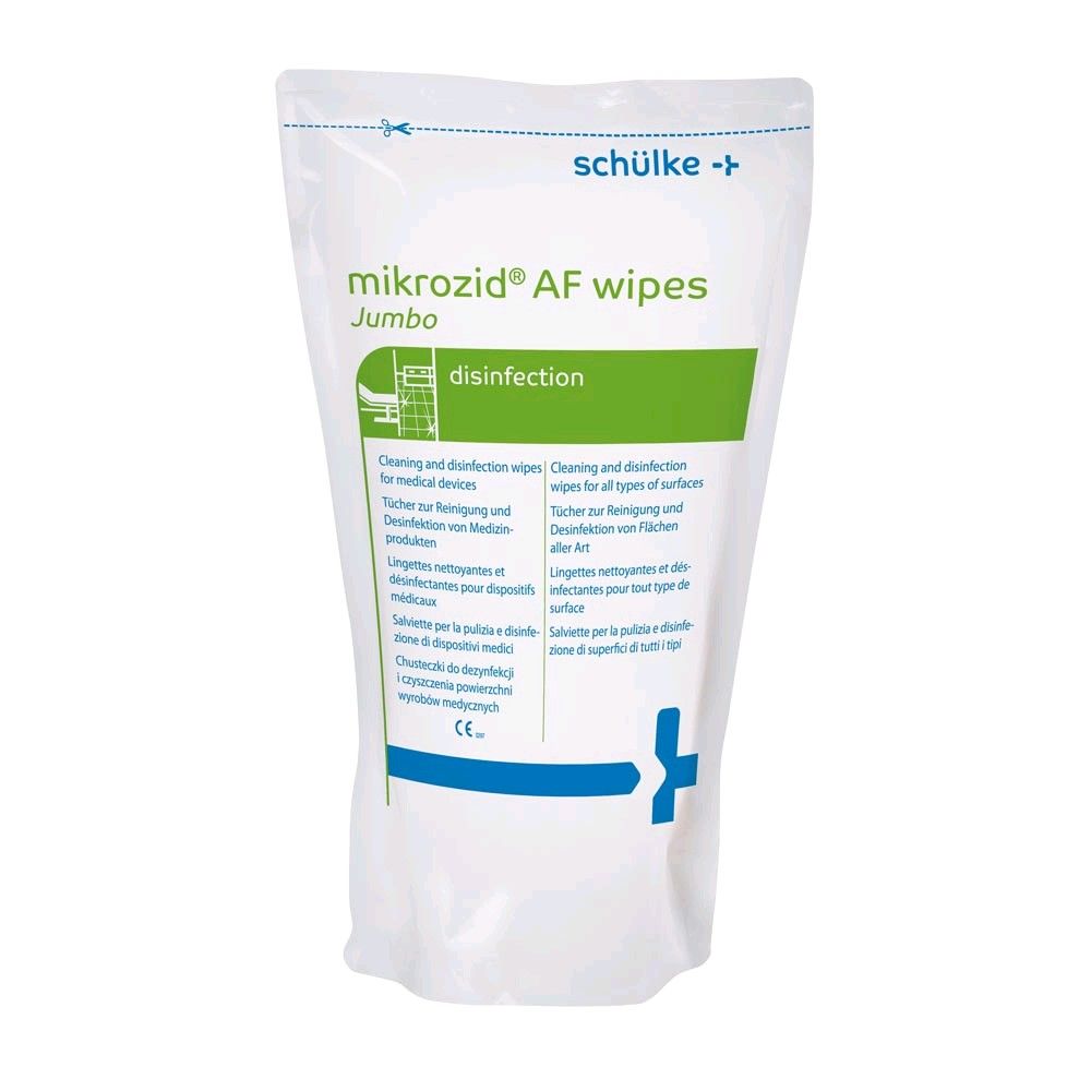 Schülke mikrozid® AF Jumbo Desinfektionstücher, Beutel a 220 Wipes