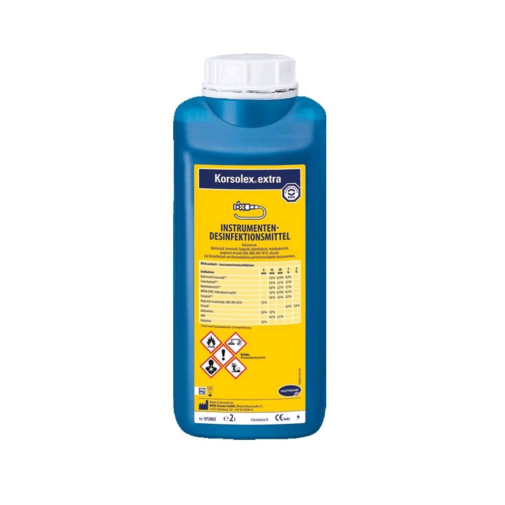 Bode Korsolex extra, Instrumenten-Desinfektionsmittel, 2 Liter-Flasche