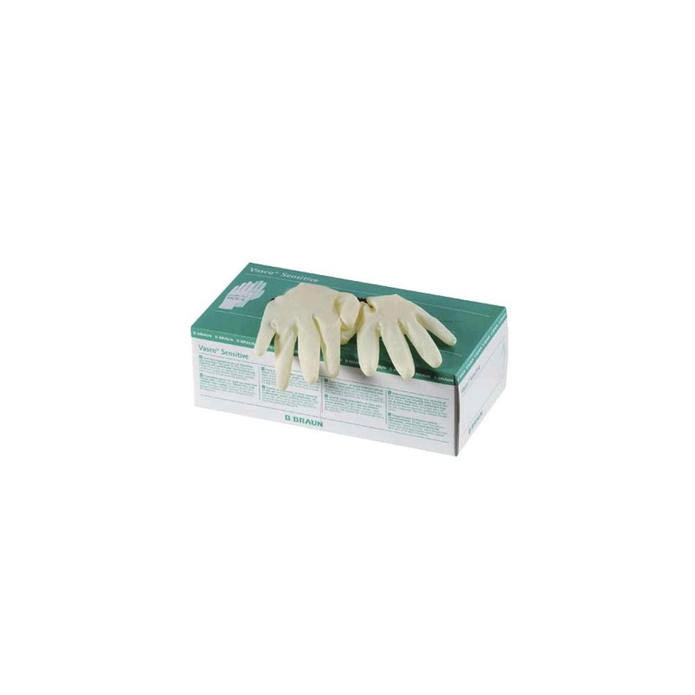 Vasco Sensitive Naturlatex Handschuhe von B. Braun, puderfrei
