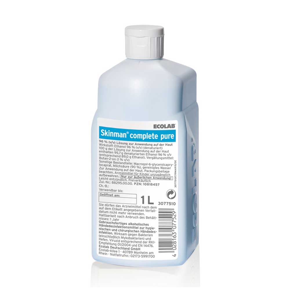 Ecolab Händedesinfektion Skinman Complete pure, versch. Größen