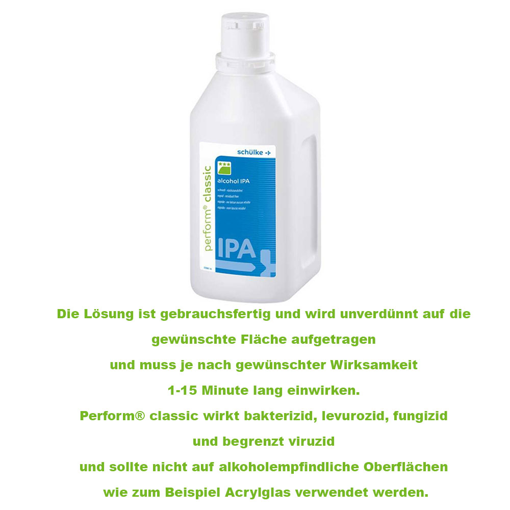 Schülke Desinfektionslösung Perform® classic alcohol IPA 70%, 1000 ml