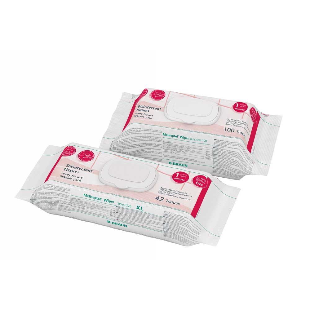 B.Braun Desinfektionstücher Meliseptol® Wipes sensitive, 100 St