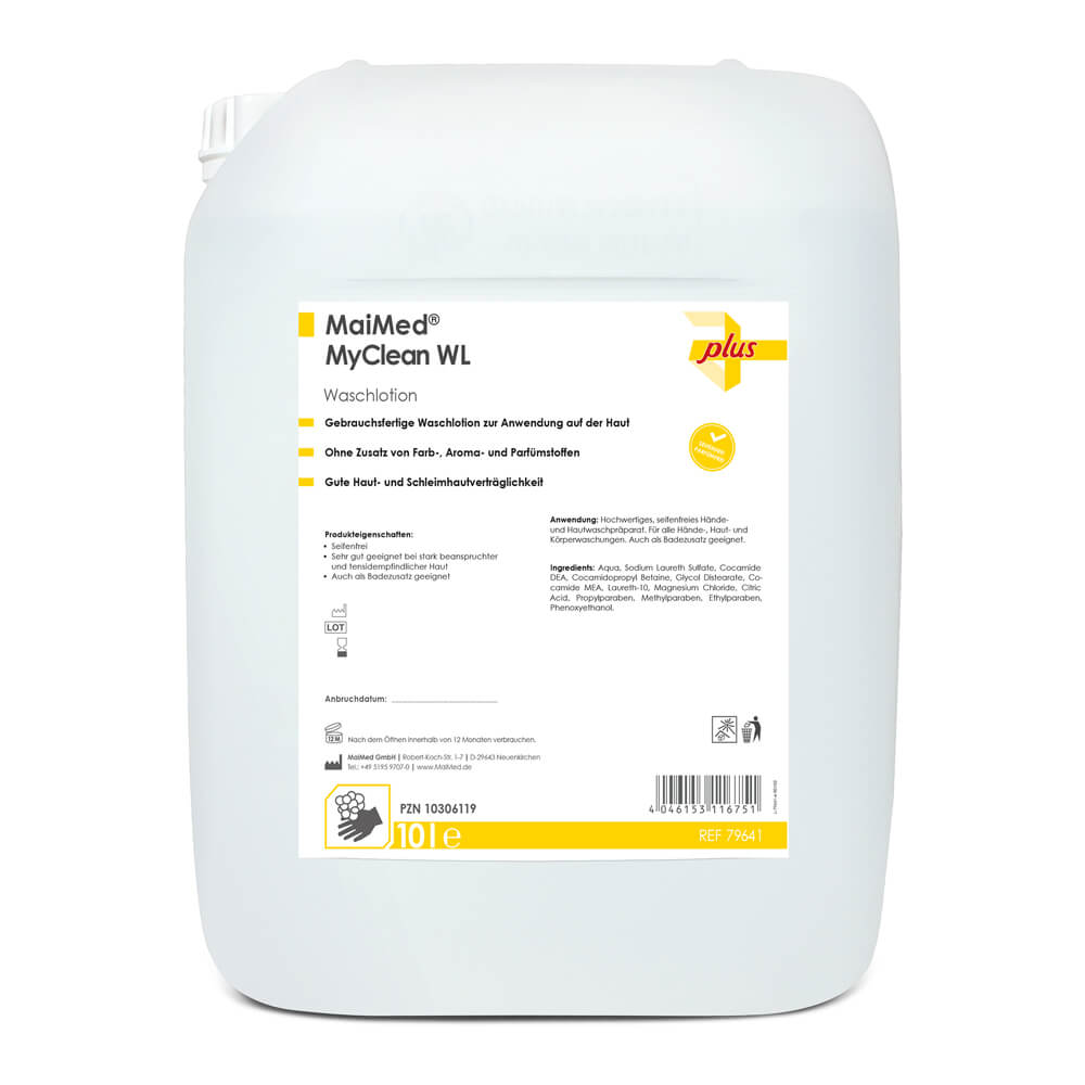 MaiMed MyClean® WL Waschlotion, Haut/Hände, seifenfrei, 10 L