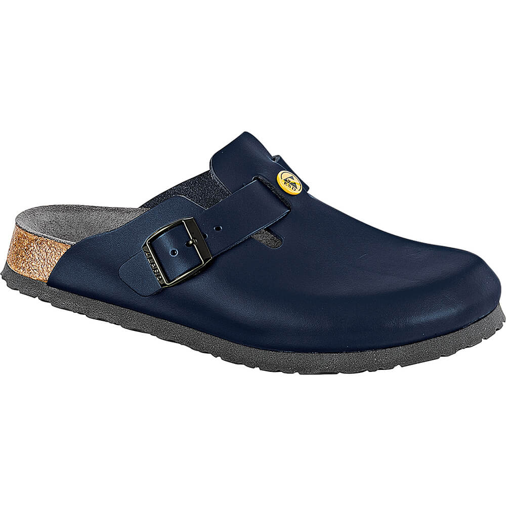 Boston ESD, Naturleder, von Birkenstock, Schmal, blau, Gr. 36