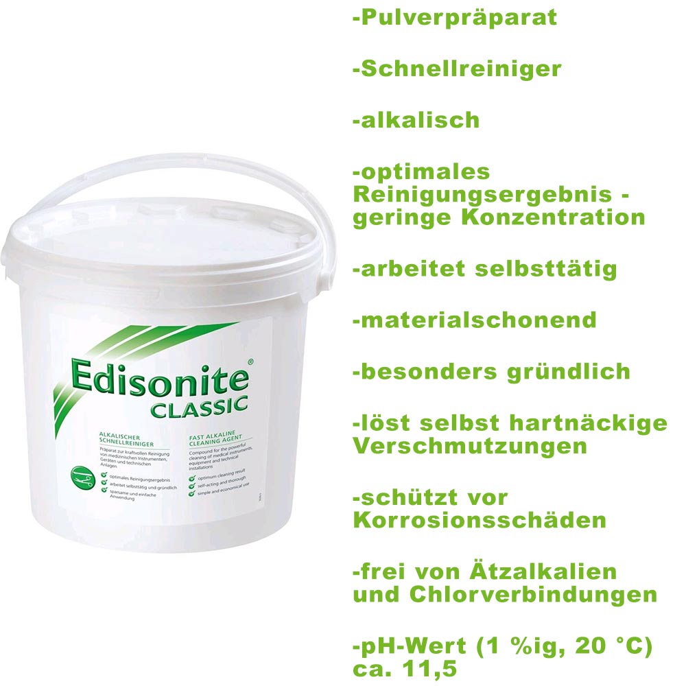 Schülke Edisonite® CLASSIC Instrumentenreiniger, Pulver alkalisch, 1kg