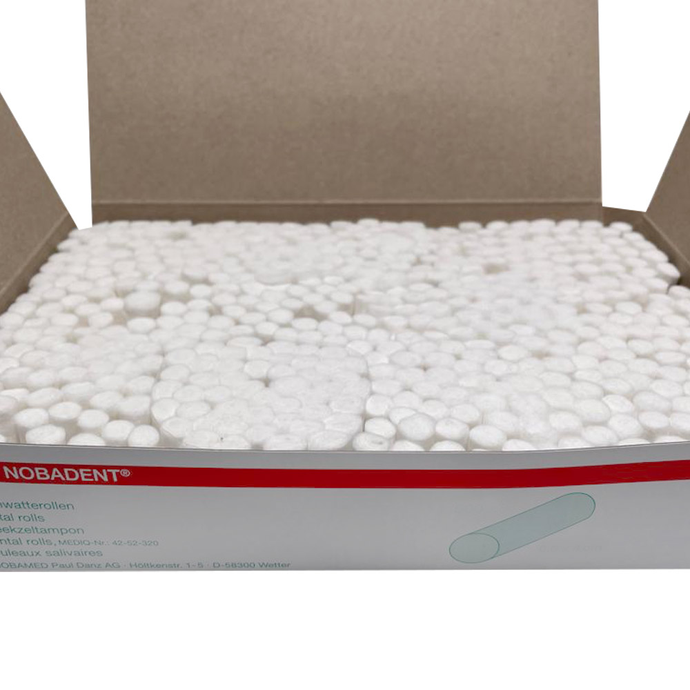 Nobadent® Zahnwatterolle, 0,8 x 4 cm, 500 St.