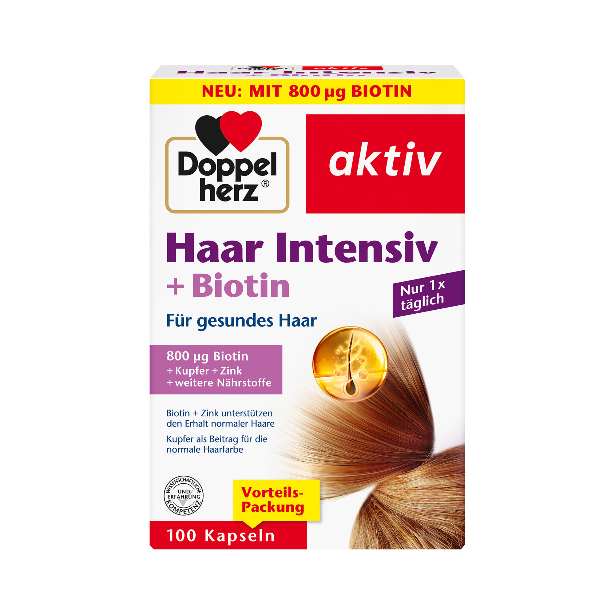Doppelherz aktiv Haar Intensiv, 100 Kapseln