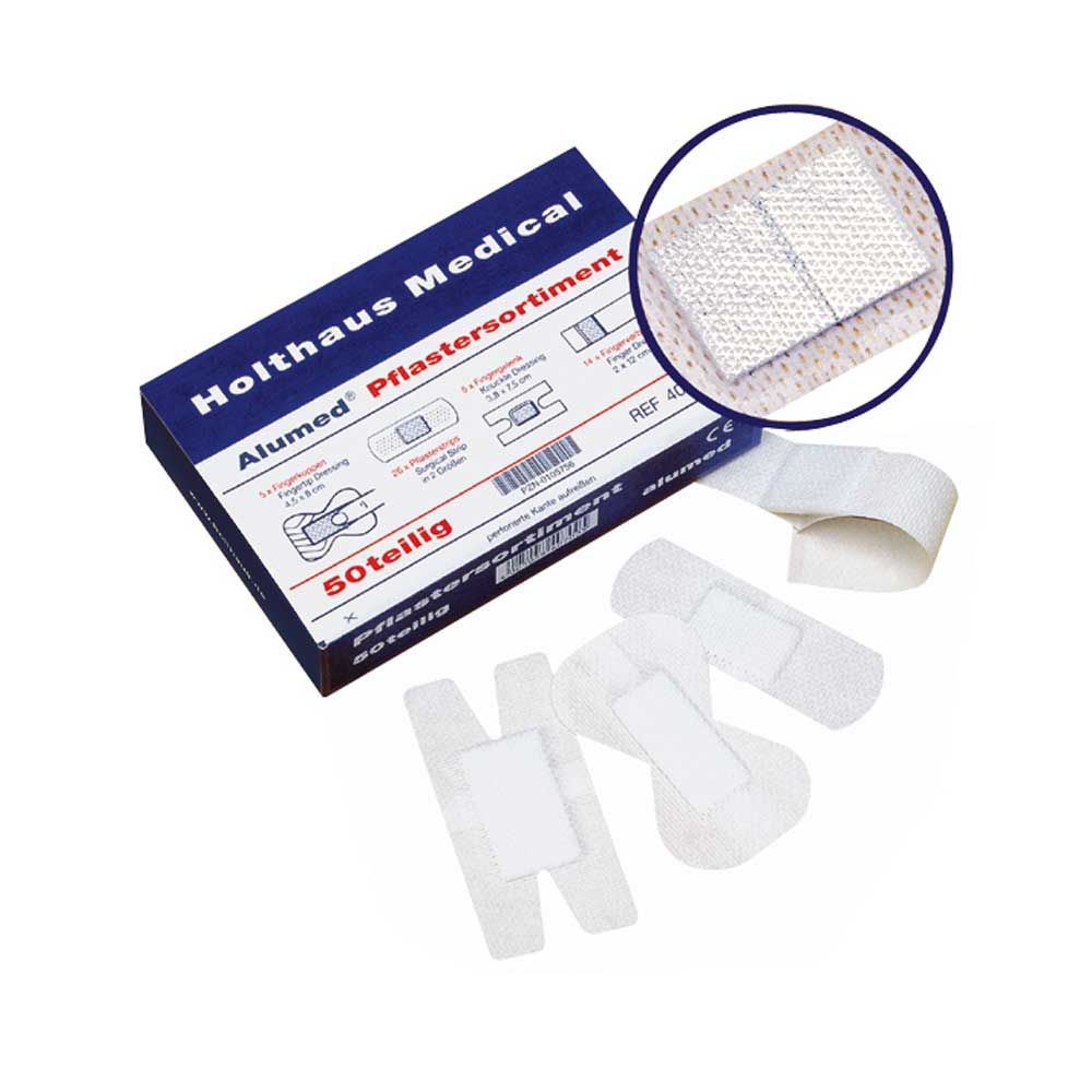Holthaus Medical Alumed® Pflastersortiment elastisch 50-teilig