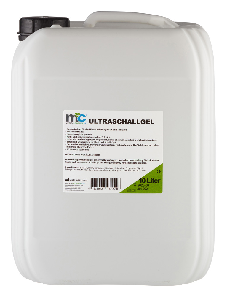 Ultraschallgel, Kontaktgel, Sonographiegel, Gel, 2 x 10 Liter Kanister