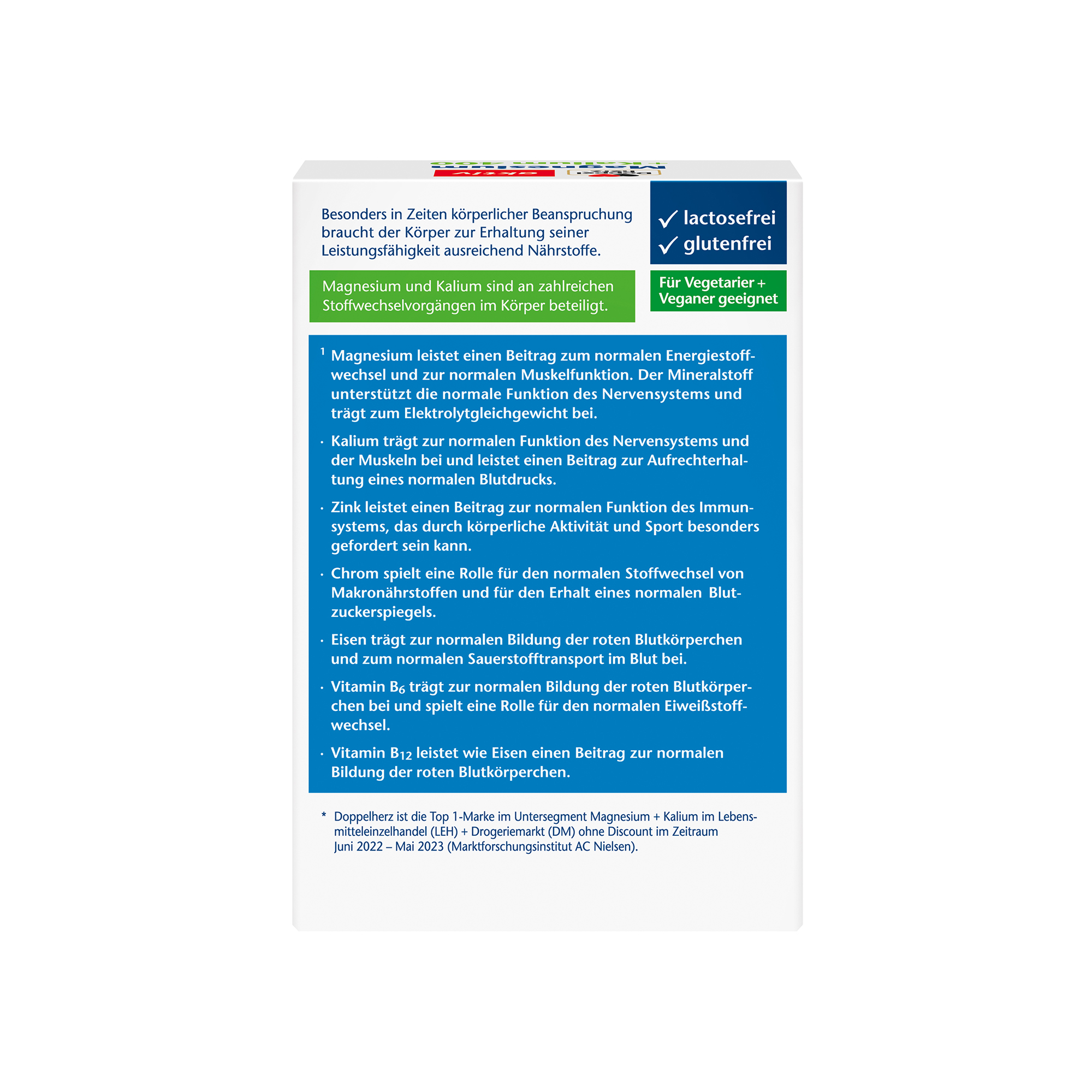 Doppelherz aktiv Magnesium 400 + Kalium, 30 Tabletten