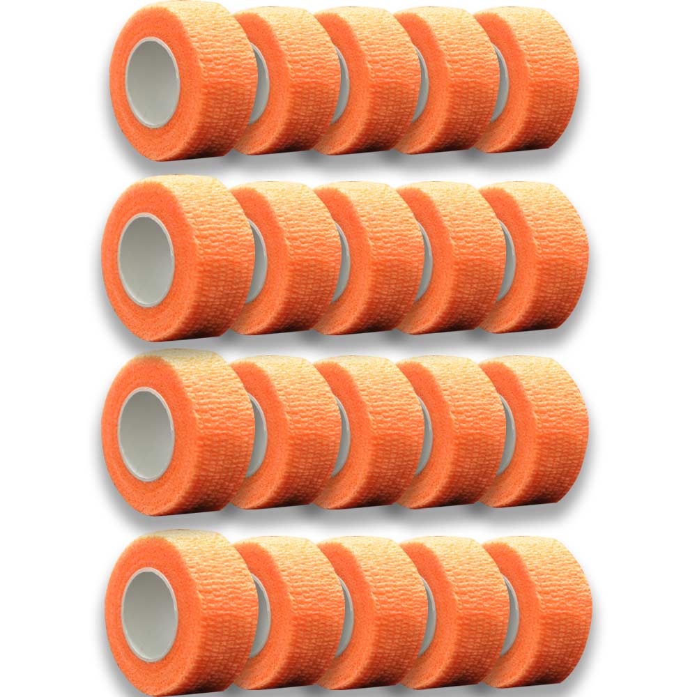 MC24® Fingertape color, kohäsiv, 2,5cmx4,5m, orange, 20St