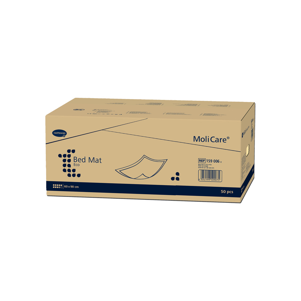 Hartmann MoliCare® Bed Mat Eco Inkontinenzunterlagen, 9 Tropfen, 60x90 cm, 50 Stück