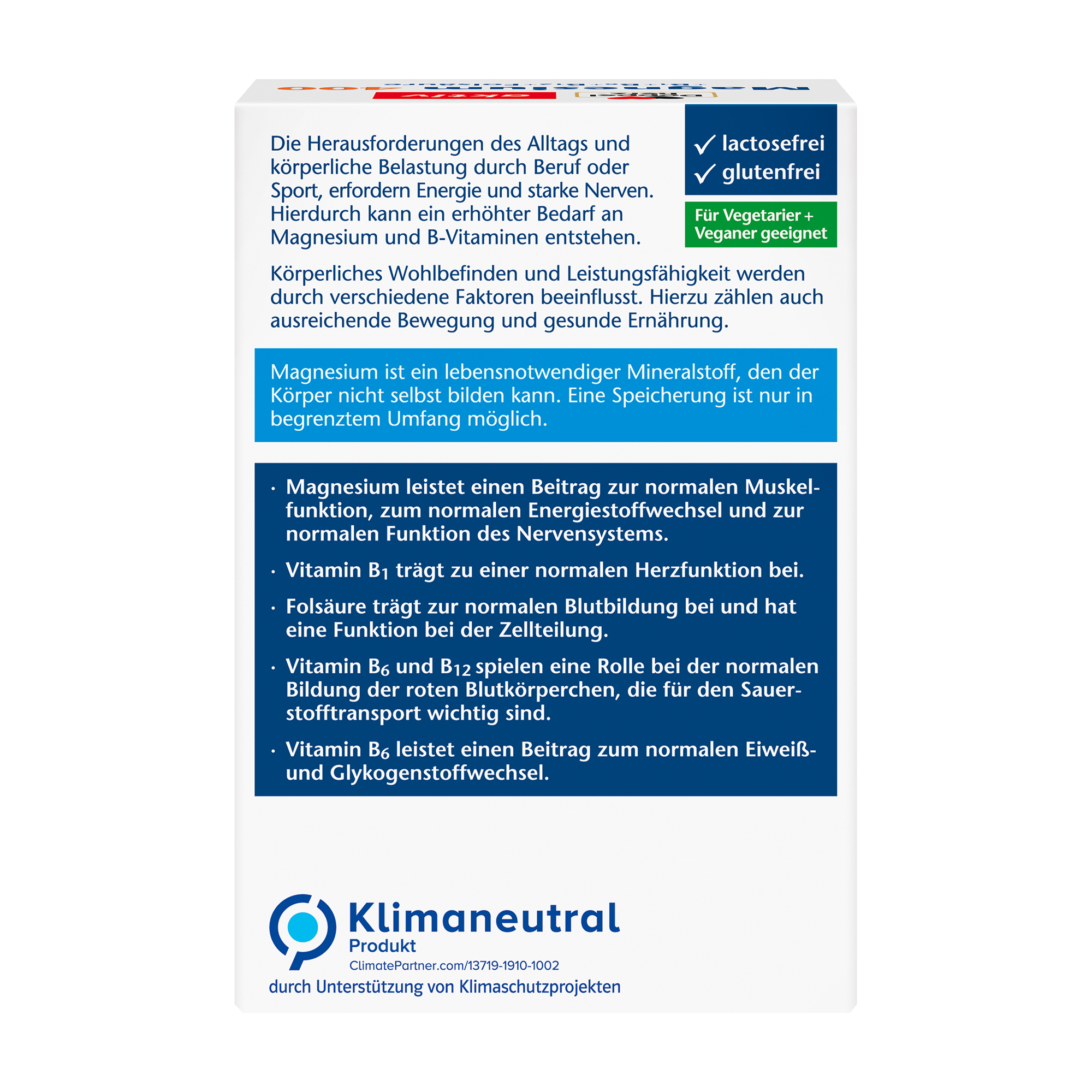 Doppelherz aktiv Magnesium 400 + B-Komplex, 6x15 Brausetabletten