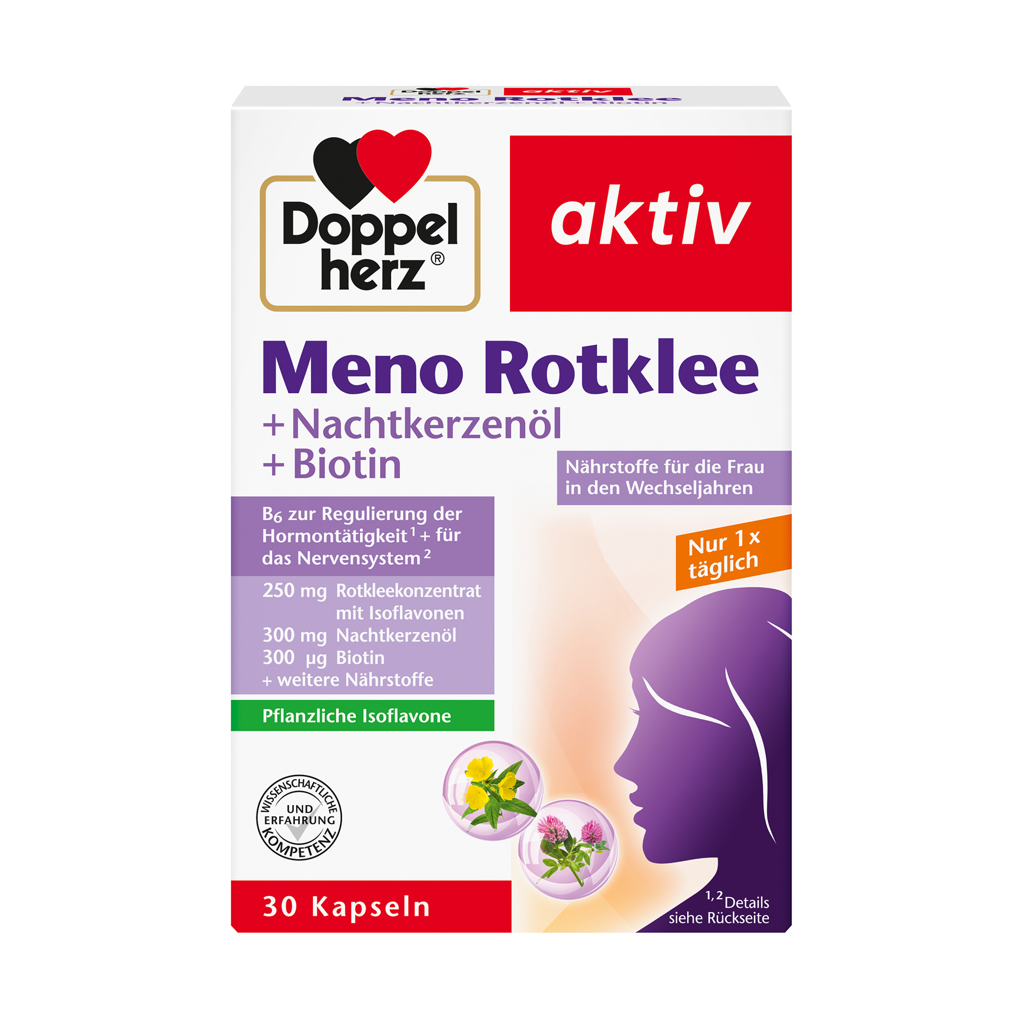 Doppelherz aktiv Meno Rotklee, 30 Kapseln