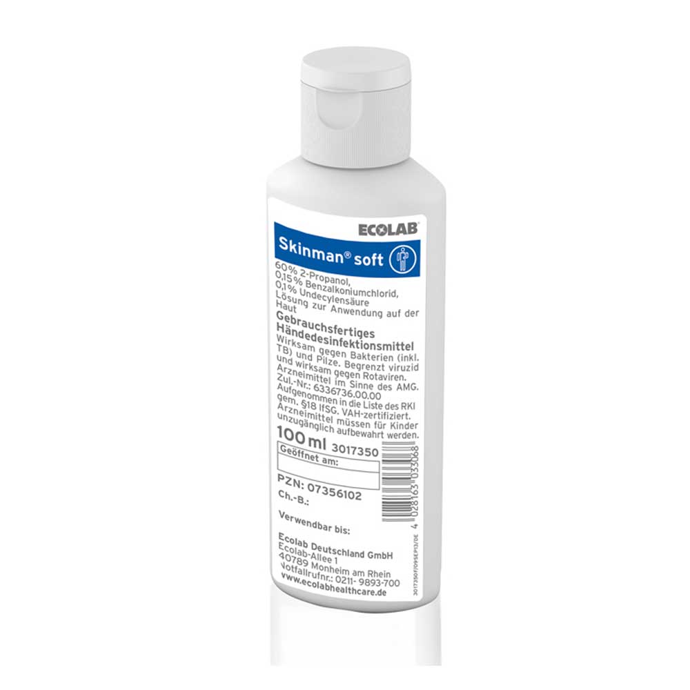 Ecolab Händedesinfektion Skinman Soft, 100 ml