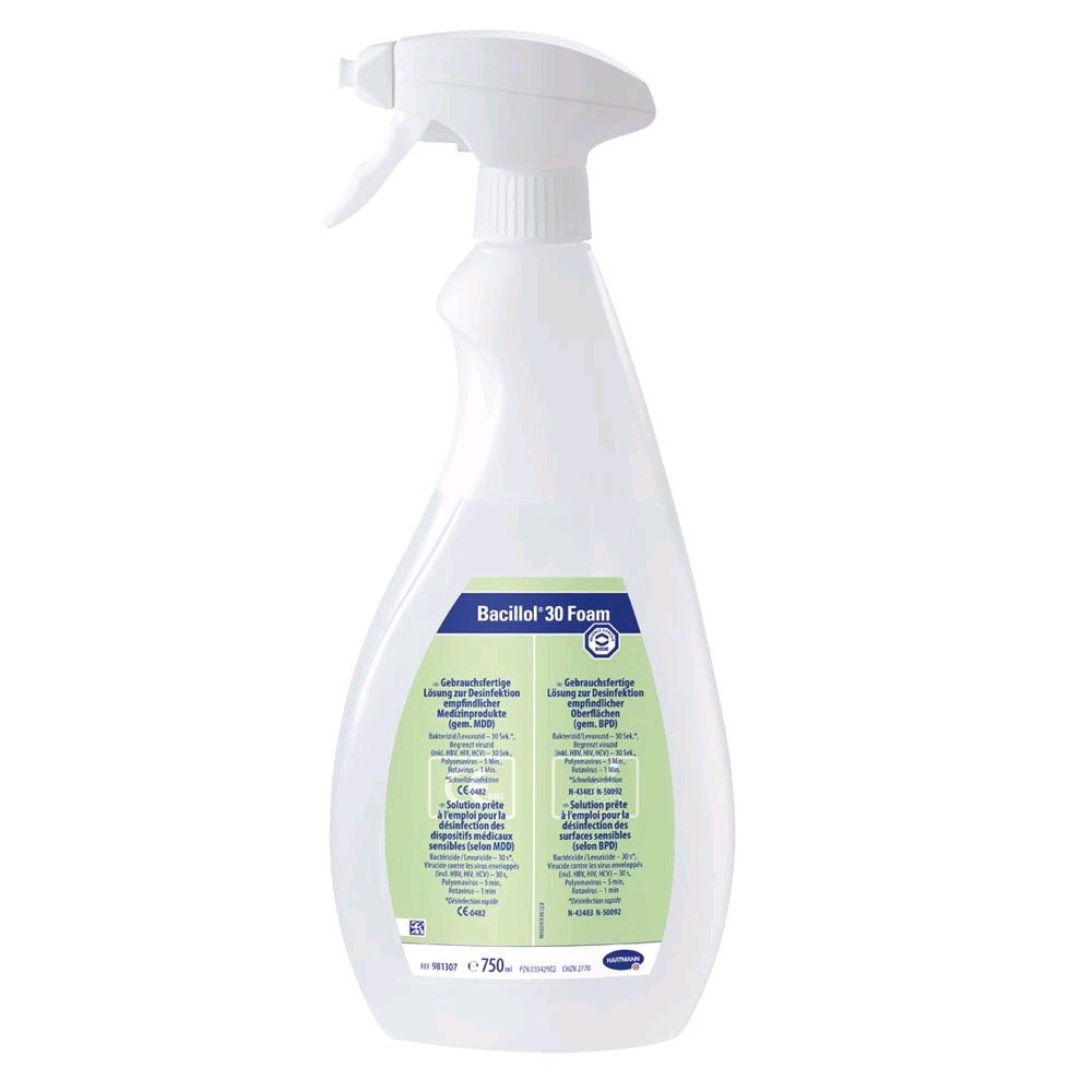 BODE Schnell-Desinfektionsmittel Bacillol® 30 Foam sensible Oberfläche