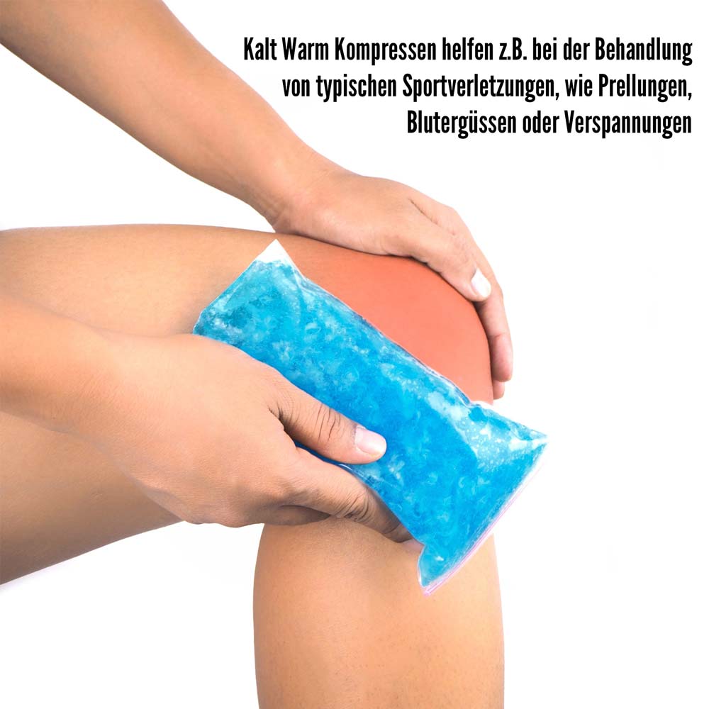 Kalt Warm Kompresse, Gel, Mikrowellen geeignet, 8x13 cm, 10 St.