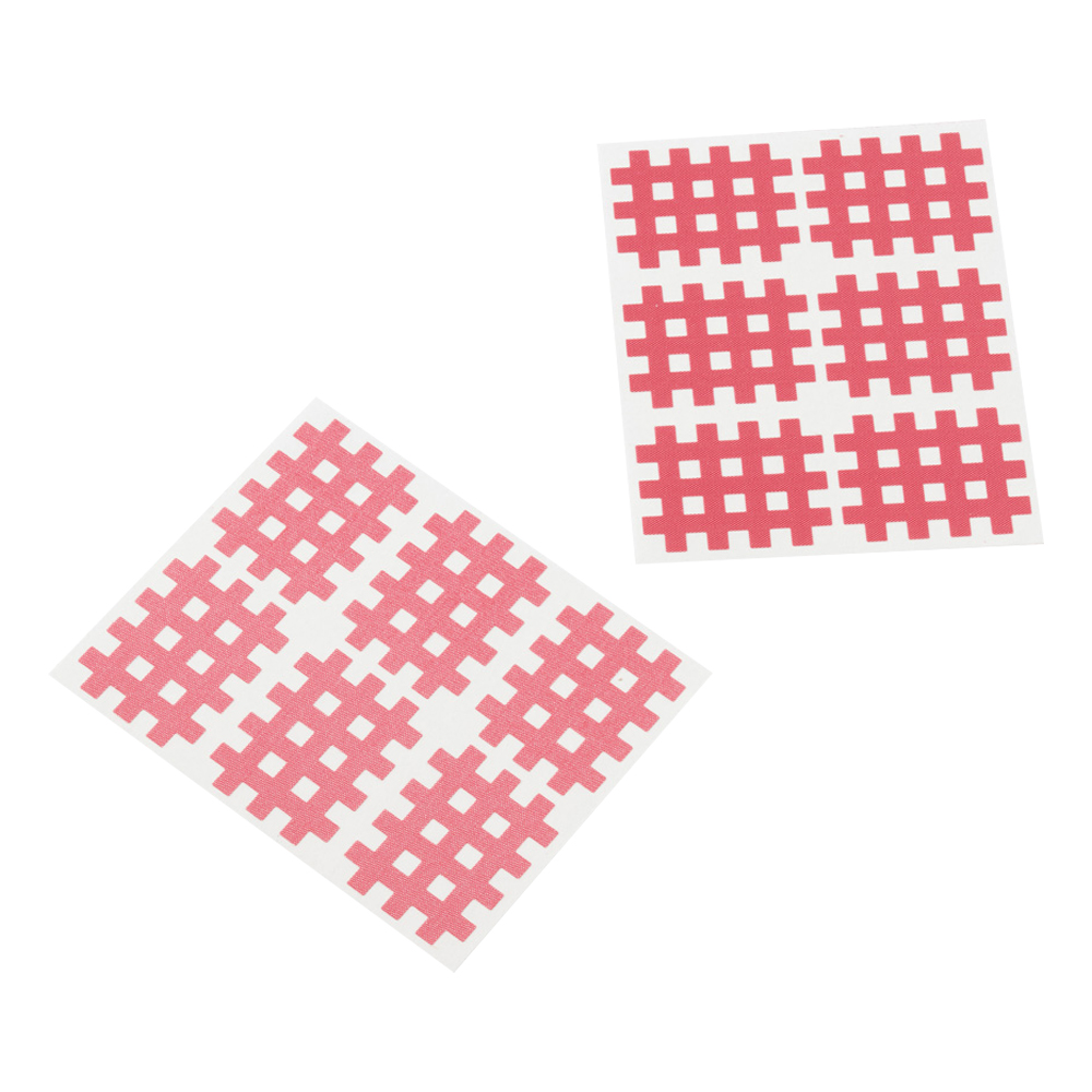 Cross Tape, Cross Patch, Gittertape, 3,6x2,8cm, 10 Bögen à 6 St, pink