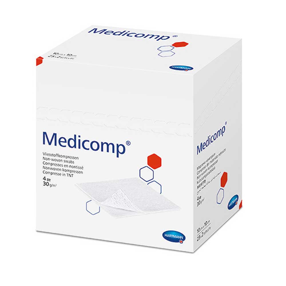 Hartmann Medicomp extra Vliesstoffkompressen, unsteril 5x5 cm, 100 St